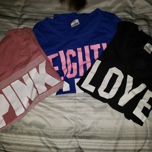 3 pink vs shirts